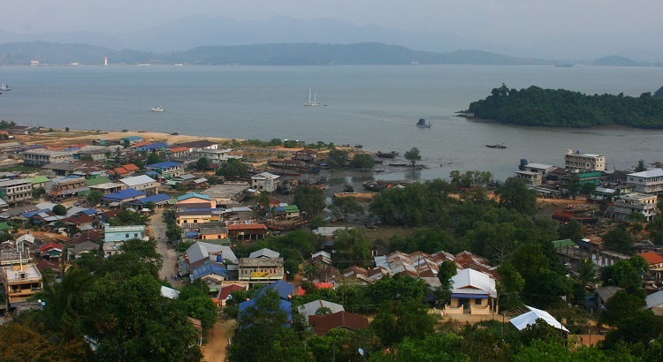 Kawthaung θέα από ψηλά